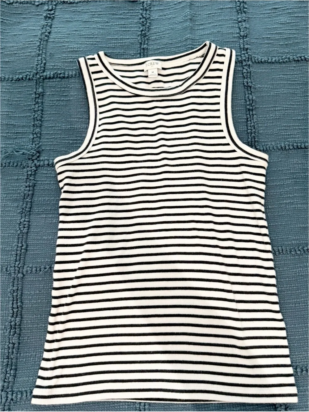 J. Crew Light Gray Ribbed Tank Top - Picture 2 of 5